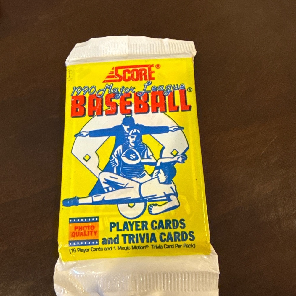 1990 Score Major League Baseball Card Pack - Sealed